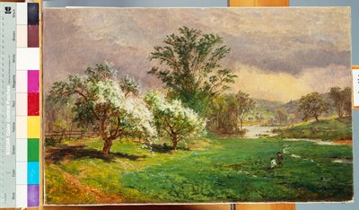 Apfelblütezeit, 1899 von Jasper Francis Cropsey