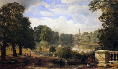 Die Serpentine, Hyde Park, London, 1858 von Jasper Francis Cropsey