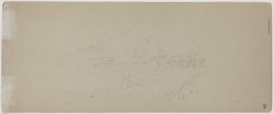 Bergansicht [verso] von Jasper Francis Cropsey