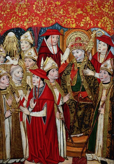 Wahl von Fabian (gest. ca. 250) zum Papst von Jaume Huguet