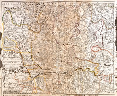 Piemont, Lombardei, Trentino-Südtirol, Venetien, Emilia-Romagna, Italien von Jean Baptiste Nolin