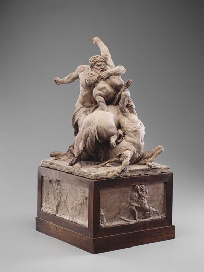 Herkules kämpft gegen zwei Kentauren, ca. 1785 von Jean Baptiste Stouf