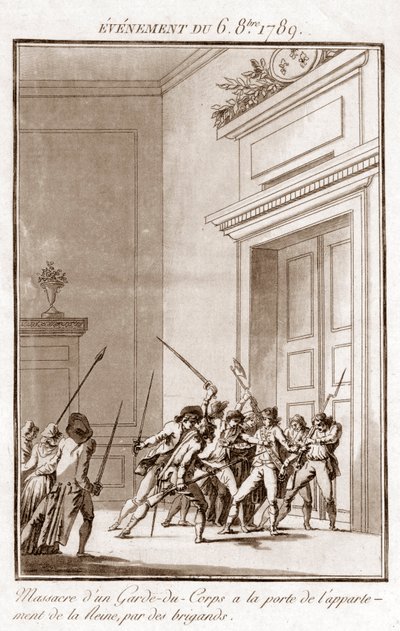 Französische Revolution - Ereignis vom 6. Oktober von Jean Francois Janinet