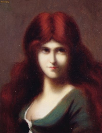 Eine rothaarige Schönheit von Jean Jacques Henner