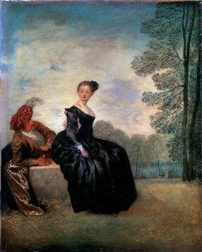 Eine launische Frau La Boudeuse, 1718 von Jean Antoine Watteau
