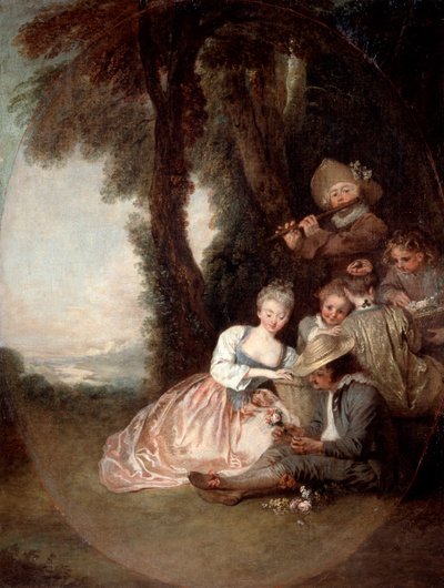 Champetre Konzert, 1715 von Jean Antoine Watteau
