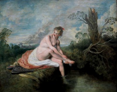 Diana bei ihrem Bad von Jean Antoine Watteau