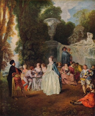 Venetianische Feste von Jean Antoine Watteau