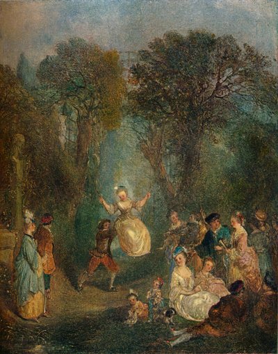 Die Schaukel, ca. 1710 von Jean Antoine Watteau