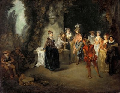 Die französische Komödie, nach 1716 von Jean Antoine Watteau