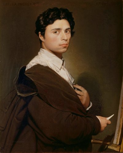 Selbstporträt im Alter von vierundzwanzig Jahren von Jean Auguste Dominique Ingres
