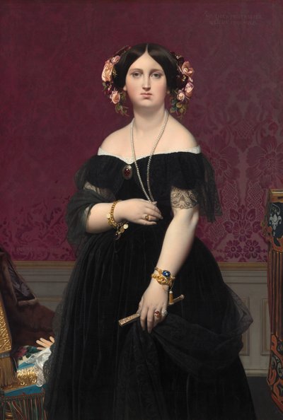 Madame Moitessier, 1851 von Jean Auguste Dominique Ingres