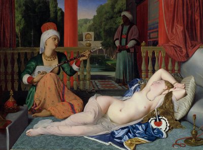 Odaliske mit Sklave von Jean Auguste Dominique Ingres