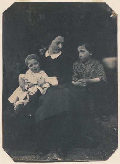 Mutter mit zwei Kindern, ca. 1855 von Jean Baptist Frénet