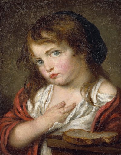 Kleines Mädchen schmollend von Jean Baptiste (after) Greuze