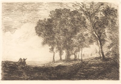 Italienische Landschaft von Jean Baptiste Camille Corot