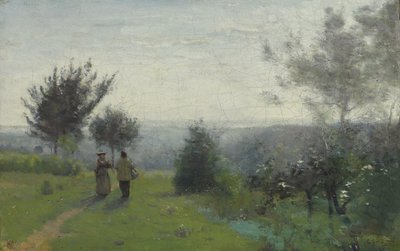 Frühlingslaube von Jean Baptiste Camille Corot