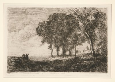 Landschaft von von Jean Baptiste Camille Corot