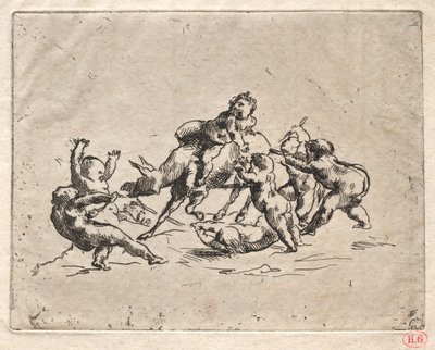 Bacchanal mit Kindern und Esel von Jean Baptiste Carpeaux