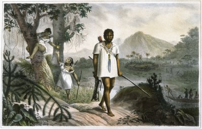 Amazonische Indianer auf der Jagd von Jean Baptiste Debret