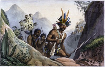 Brasilien: Bergindianerstamm von Jean Baptiste Debret