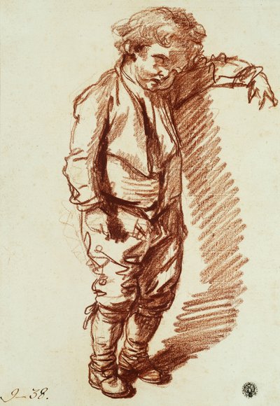 Ein kleiner Junge stehend von Jean Baptiste Greuze