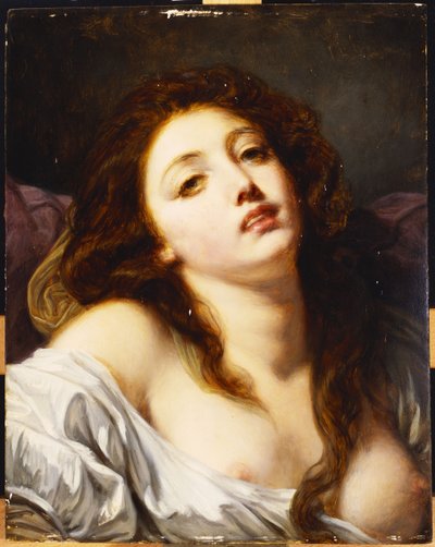 Eine junge Frau, Brustbild von Jean Baptiste Greuze