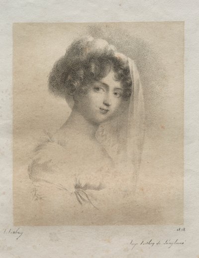 Mme. Horace Vernet, 1818 von Jean Baptiste Isabey