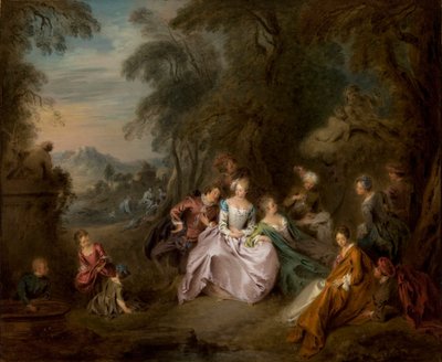 Ruhe in einem Park von Jean Baptiste Joseph Pater