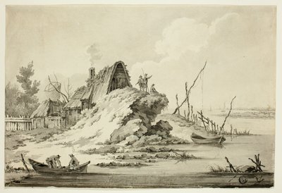Rustikale Küstenszene von Jean Baptiste Le Prince