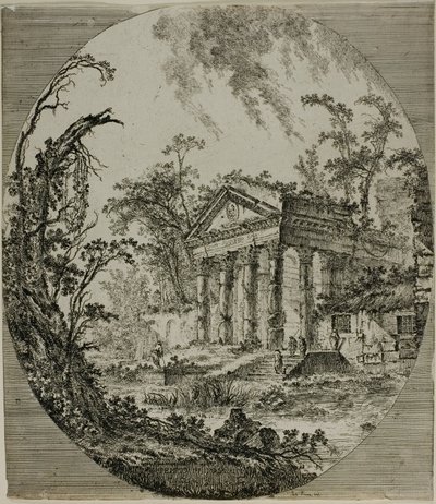 Tempel des Augustus von Jean Baptiste Le Prince