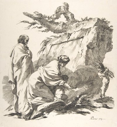 Flucht nach Ägypten, 1759 von Jean Baptiste Marie Pierre