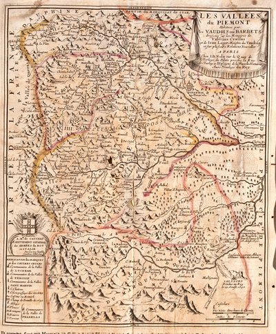 Karte des Piemont (Italien) von Jean Baptiste Nolin