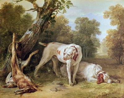 Hund und Hase von Jean Baptiste Oudry