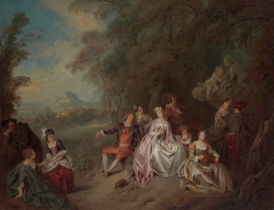 Konzert Champêtre, ca. 1734 von Jean Baptiste Pater