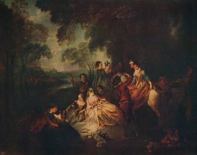 Fête Champetre, um 1722, um 1915 von Jean Baptiste Pater