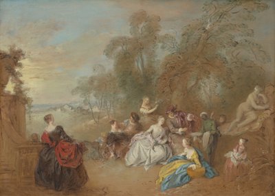 Auf der Terrasse von Jean Baptiste Pater