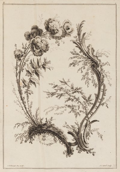 Blumenzweig von Jean Baptiste Pillement