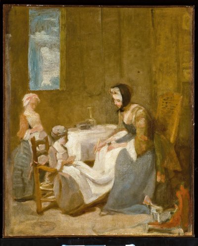 Le Bénédicité, eine Skizze von Jean Baptiste Simeon Chardin