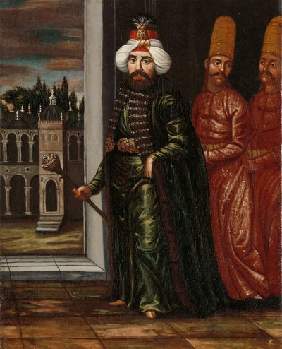 Sultan Ahmed III., ca. 1727-30 von Jean Baptiste Vanmour