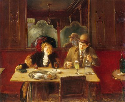 Im Café, Absinthtrinker, ca. 1909 von Jean Beraud