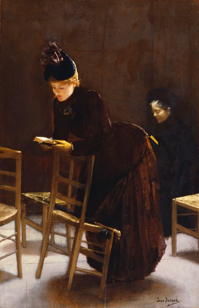 Frau beim Gebet von Jean Beraud