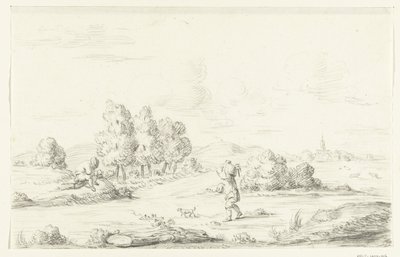 Landschaft mit zwei Männern von Jean Bernard