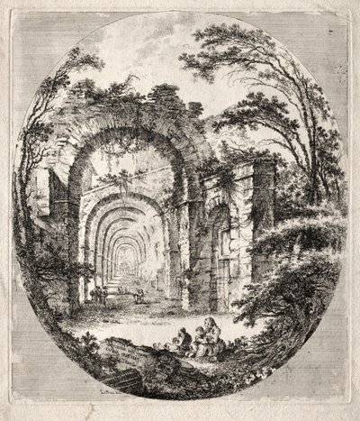 Antike Ruinen von Jean Claude Richard de Saint Non