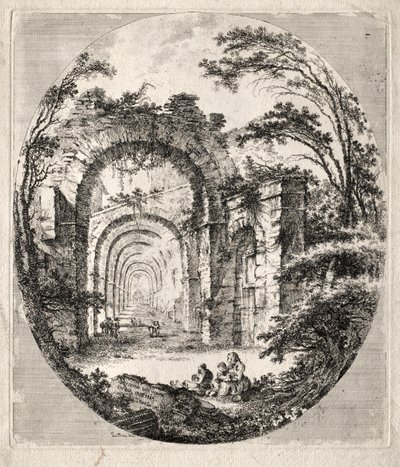 Antike Ruinen, 1756 von Jean Claude Richard de Saint Non