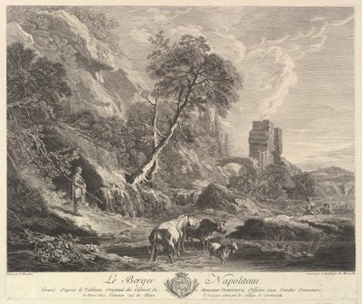 Neapolitanischer Schäfer, 1758 von Jean Daullé