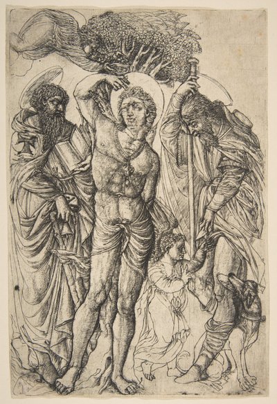 Die Heiligen Sebastian, Antonius und Rochus von Jean Duvet