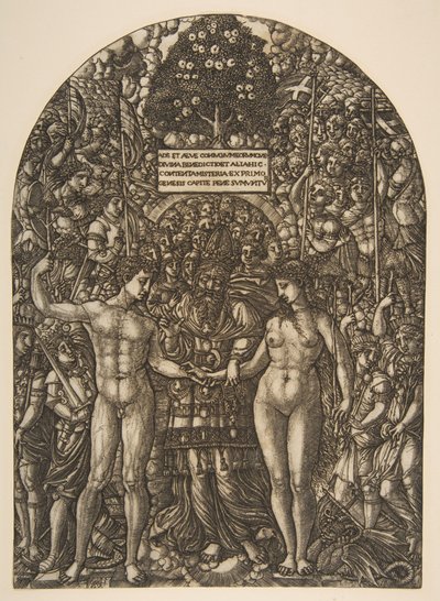 Die Hochzeit von Adam und Eva von Jean Duvet