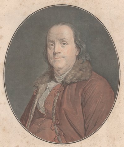 Benjamin Franklin, 1789 von Jean Francois Janinet