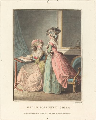 Ha! Der hübsche kleine Hund von Jean Francois Janinet
